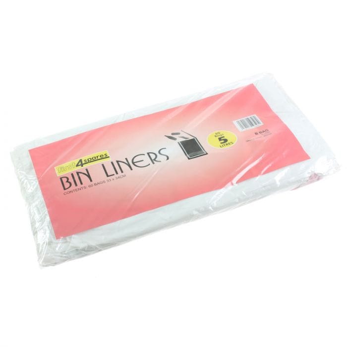 Spare and Square Home Miscellaneous Brabantia Bin Liners 5 Litre - 60 Bags Per Roll HS8122 - Buy Direct from Spare and Square