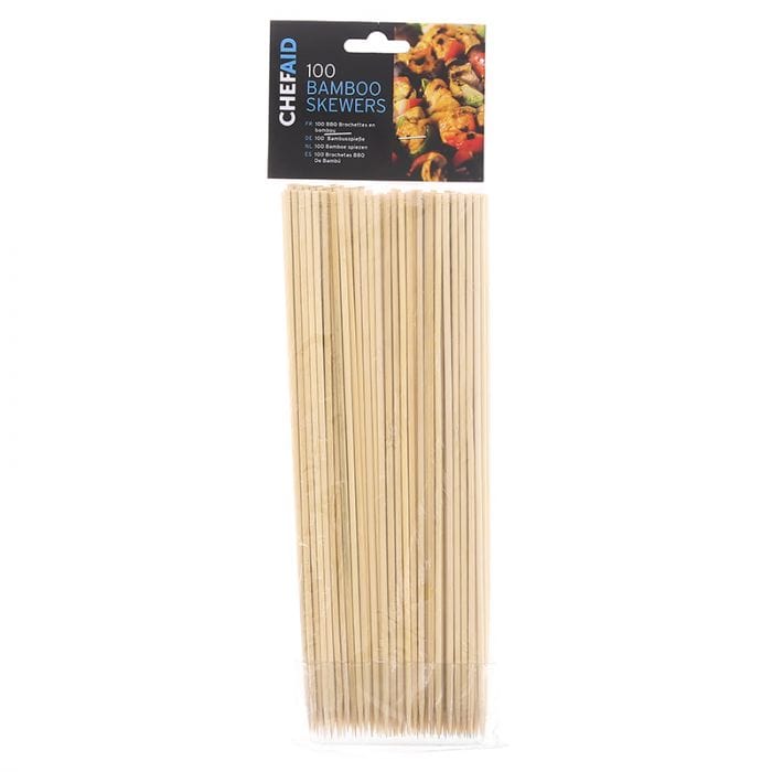 Spare and Square Home Miscellaneous Chef Aid 9.5 Inch Bamboo Skewers 100 Pack HS1476 - Buy Direct from Spare and Square