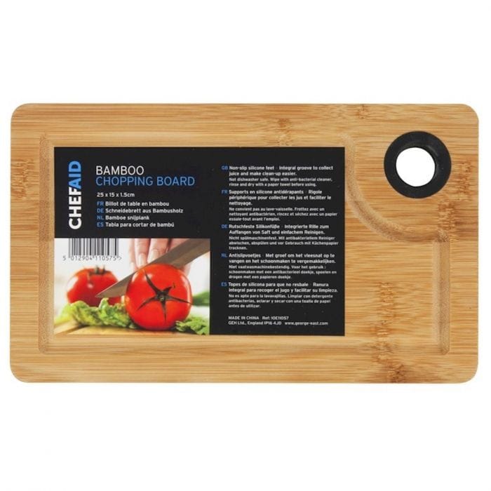 Spare and Square Home Miscellaneous Chef Aid Bamboo Chopping Board 25 X 15 X 1.5Cm HT11057 - Buy Direct from Spare and Square