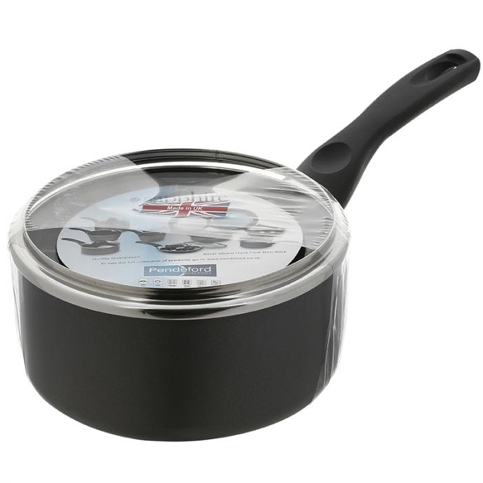 Spare and Square Home Miscellaneous Jegs 18Cm Non Stick Saucepan And Glass Lid HW630-2 - Buy Direct from Spare and Square