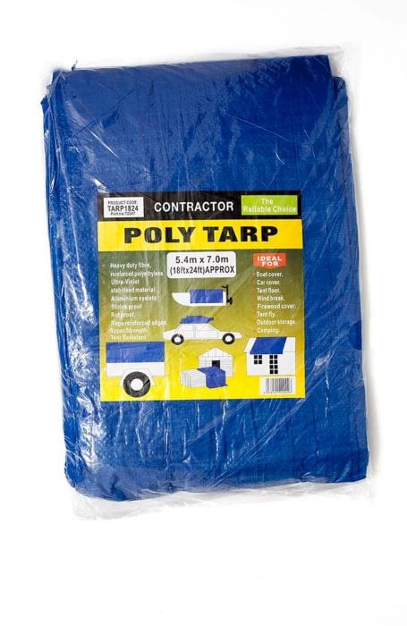 Spare and Square Home Miscellaneous Jegs Blue Tarpaulin 18ft X 24ft -90gsm HW051 - Buy Direct from Spare and Square
