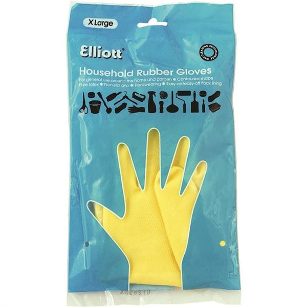 Spare and Square Home Miscellaneous Jegs Yellow Flock Lined Rubber Gloves Xlarge HH239XL - Buy Direct from Spare and Square