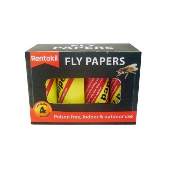 Spare and Square Home Miscellaneous Rentokil Fly Papers 4 Pack JU605 - Buy Direct from Spare and Square