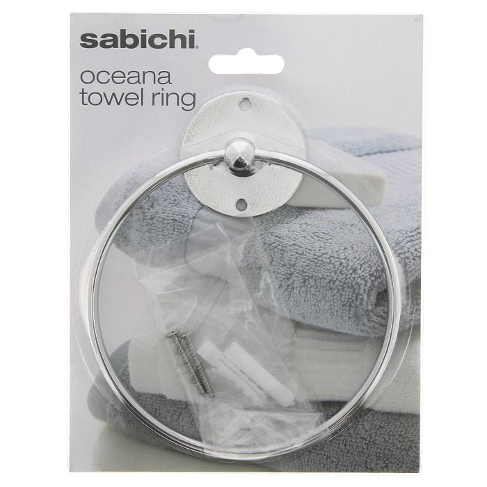 Spare and Square Home Miscellaneous Sabichi Oceana Towel Ring HC181 - Buy Direct from Spare and Square