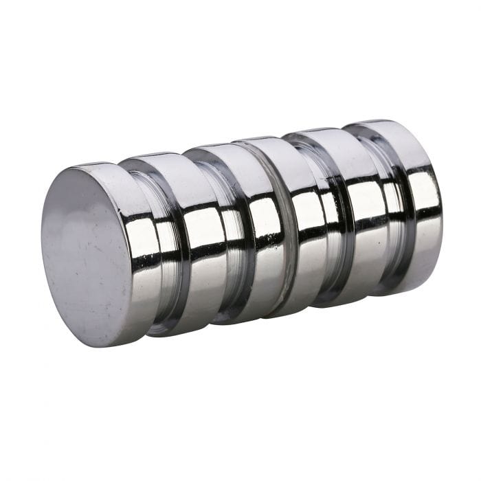 Spare and Square Home Miscellaneous Shower Cabinet Knob Mirror Finish 2 Groove F4S172 - Buy Direct from Spare and Square