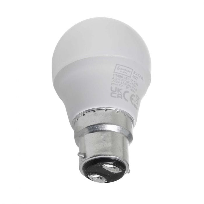 Spare and Square Light Bulb Crompton LED 5.5W Round Thermal Bulb - BC JD5154WW - Buy Direct from Spare and Square