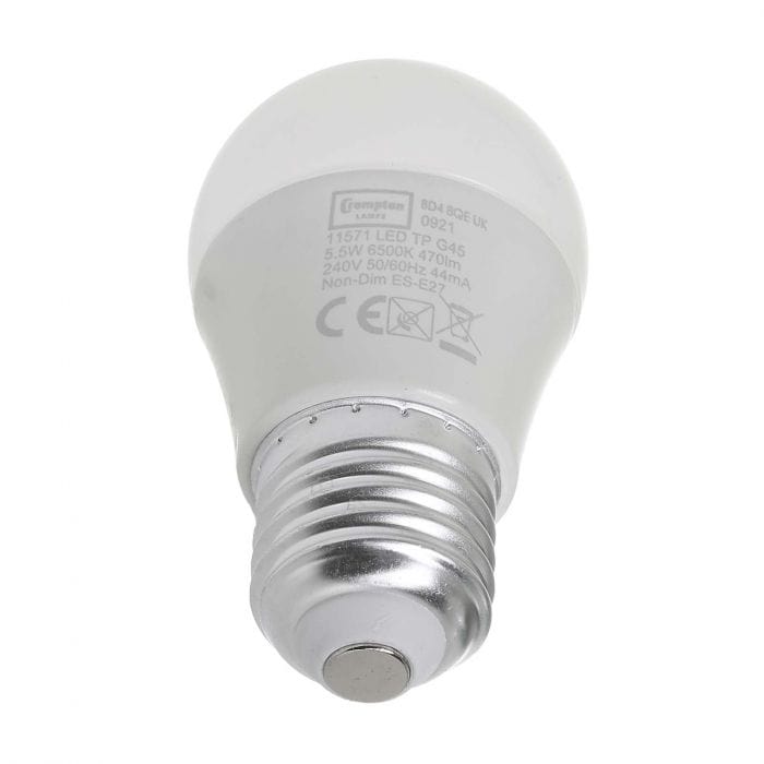 Spare and Square Light Bulb Crompton LED 5.5W Thermal Round Bulb - ES JD5156DL - Buy Direct from Spare and Square