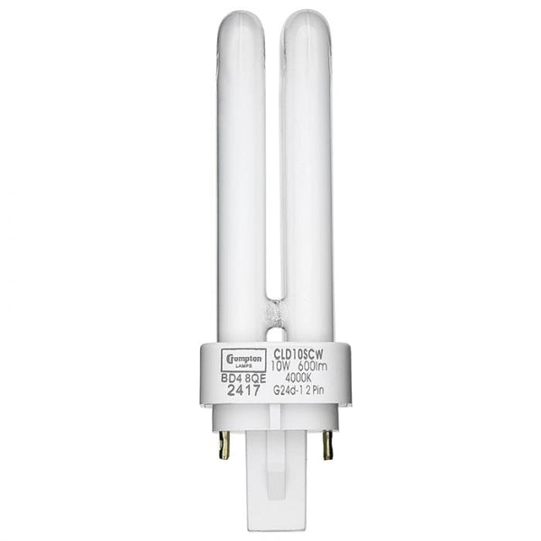 Spare and Square Light Bulb Jegs Pl 10W Twin Tube G24D - 1Cap JD138H - Buy Direct from Spare and Square