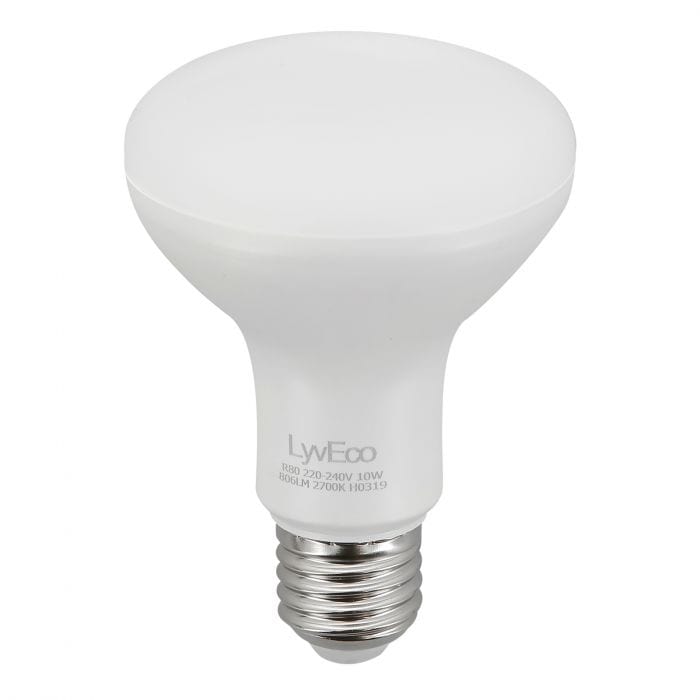 Spare and Square Light Bulb Lyveco 10W ES LED R80 REFLECTOR WARM WHITE JD8076 - Buy Direct from Spare and Square