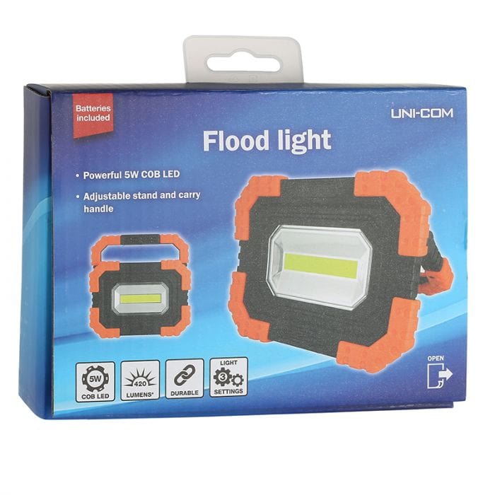 Spare and Square Lighting Uni Com LED Flood Light - 5W (Includes Batteries) 66026 - Buy Direct from Spare and Square