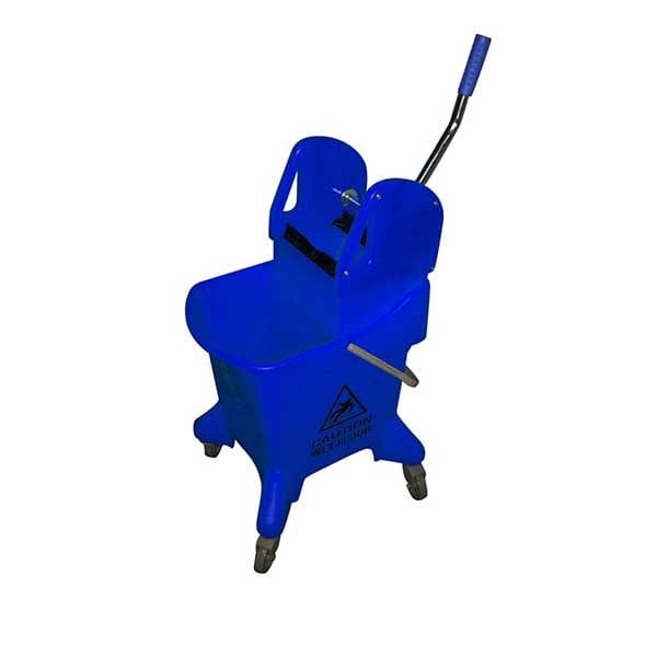 Spare and Square Mop Bucket Blue 25L Mopping System With Gear Press Wringer -  Colour Coded MC8088B - Buy Direct from Spare and Square