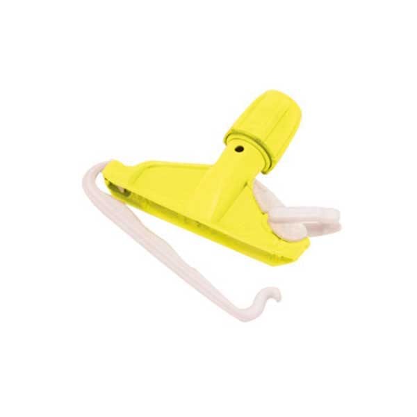Spare and Square Mop Handles Yellow Plastic Kentucky Mop Holder - Colour Coded KHPY - Buy Direct from Spare and Square