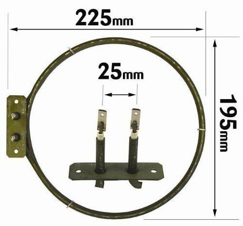 Spare and Square Oven Spares Compatible AEG 2400w Fan Oven Element ELE2054EGO - Buy Direct from Spare and Square