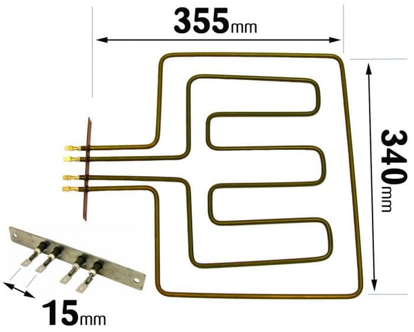 Spare and Square Oven Spares Cooker Dual Grill Element - 2800 Watt 3111788000 - Buy Direct from Spare and Square