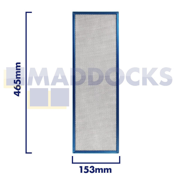 Spare and Square Oven Spares Universal 153mm x 465mm Wire Mesh Cooker Hood Filter 14-CH-146 - Buy Direct from Spare and Square
