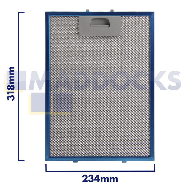 Spare and Square Oven Spares Universal 234mm x 318mm Wire Mesh Cooker Hood Filter 14-CH-175 - Buy Direct from Spare and Square