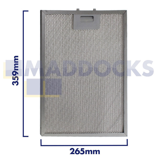 Spare and Square Oven Spares Universal 265mm x 359mm Wire Mesh Cooker Hood Filter 14-CH-184 - Buy Direct from Spare and Square