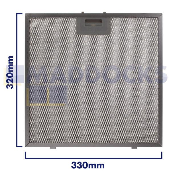 Spare and Square Oven Spares Universal 330mm x 320mm Wire Mesh Cooker Hood Filter 14-CH-210 - Buy Direct from Spare and Square