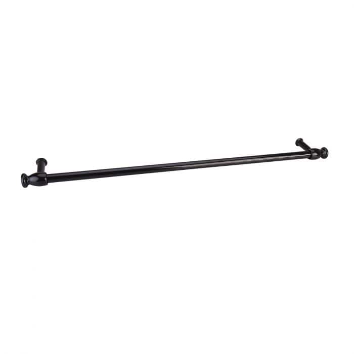 Spare and Square Oven Spares Universal Cooker Door Handle - Cut To Size - Black - Maximum Length 60cm With Ends - Towel Rail Type CS155 - Buy Direct from Spare and Square