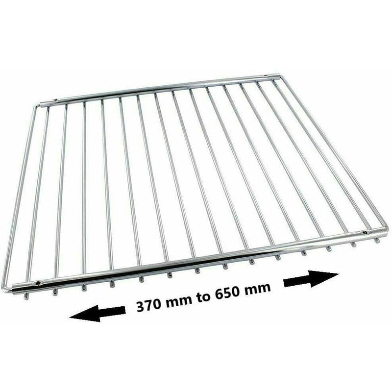 Spare and Square Oven Spares Universal Extendable Oven Shelf - 310 x 370 to 650mm - Adjustable Screw Fitting Type 14-UN-11A - Buy Direct from Spare and Square