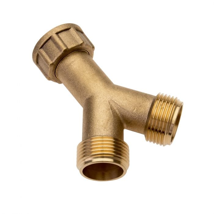 Spare and Square Plumbing Miscellaneous Brass Y Piece Connector - 3/4" PLG47 - Buy Direct from Spare and Square