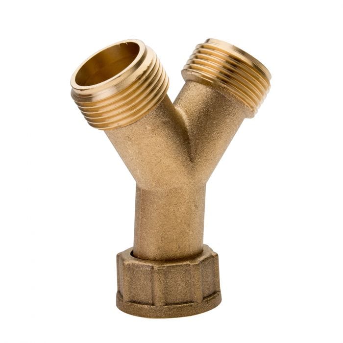 Spare and Square Plumbing Miscellaneous Brass Y Piece Connector - 3/4" PLG47 - Buy Direct from Spare and Square