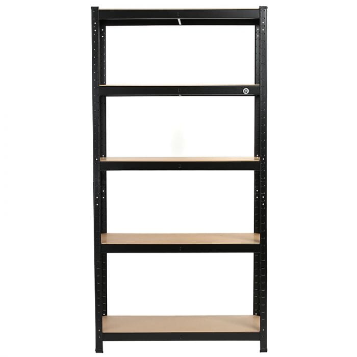 Spare and Square Plumbing Miscellaneous Strong Industrial Steel & MDF 5 Tier Heavy Duty Shelving Unit - 90cm X 40cm X 180cm F4S231 - Buy Direct from Spare and Square