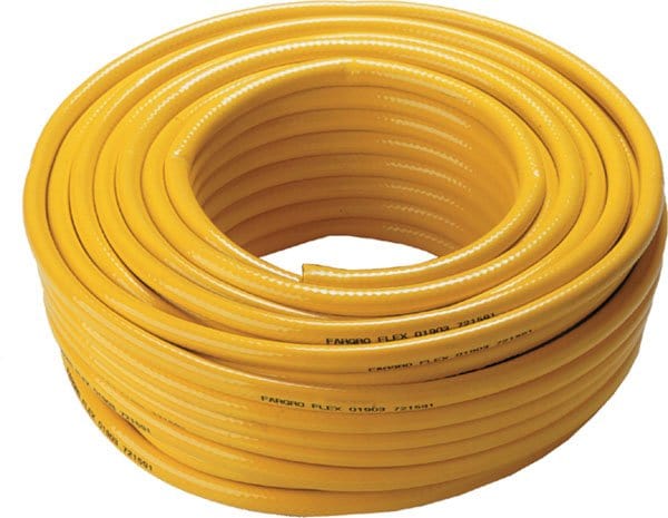 Spare and Square Pressure Washer Spares 1" Extra Flex PVC Hose - Premium Braided Yellow PVC Hose 50m Coil GH25Y-50M - Buy Direct from Spare and Square