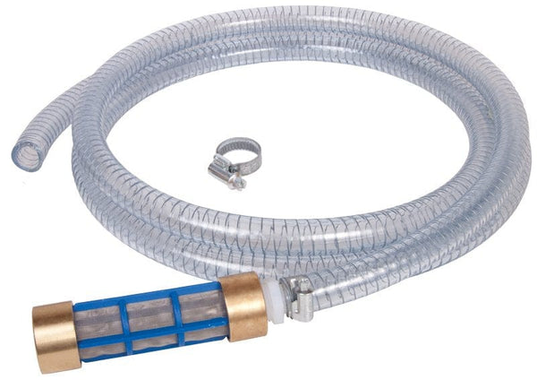 Spare and Square Pressure Washer Spares Heavy Duty 3 Meter 1/2" Suction Hose and Weighted Filter Kit - 50 Mesh Filter 209-1013HD - Buy Direct from Spare and Square