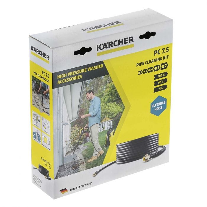 Spare and Square Pressure Washer Spares Karcher Pressure Washer Pipe Cleaning Hose - 7.5m - K2 K3 K4 K5 K6 K7 26377290 - Buy Direct from Spare and Square