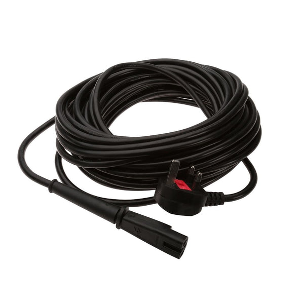 Spare and Square Scrubber Dryer Spares 15m 3 Core Black Mains Cable For Floor Buffers - Victor Sprites - Taski Ranger - Jeyes FLX55 - Buy Direct from Spare and Square