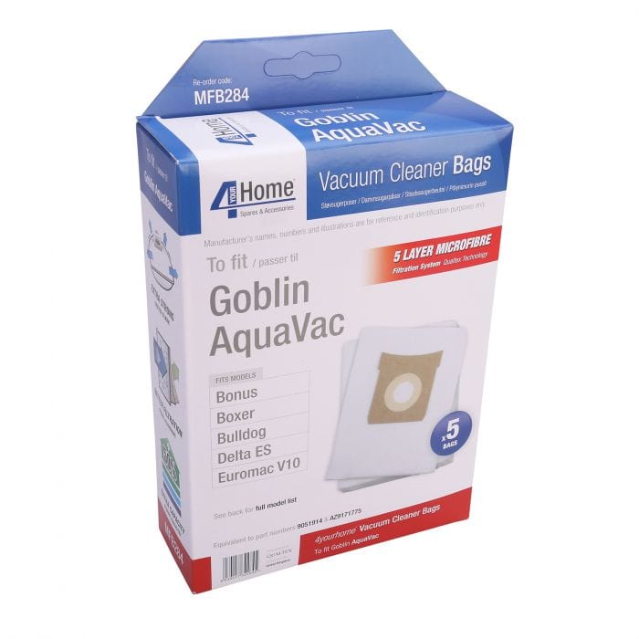 Spare and Square Vacuum Cleaner Spares Goblin Vacuum Cleaner Microfibre Bag (Pack Of 5) MFB284 - Buy Direct from Spare and Square