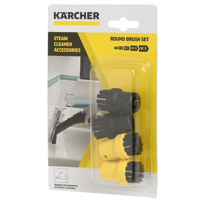 Spare and Square Vacuum Cleaner Spares Karcher Steam Cleaner Round Nylon Brush Set - SC1 SC2 SC3 SC4 SC5 28632640 - Buy Direct from Spare and Square