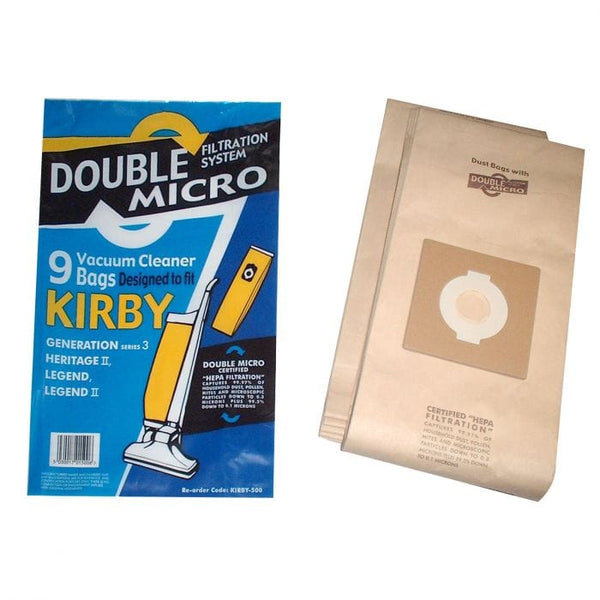 Spare and Square Vacuum Cleaner Spares Kirby Vacuum Cleaner Paper Bag (Pack Of 9) SDB500 - Buy Direct from Spare and Square