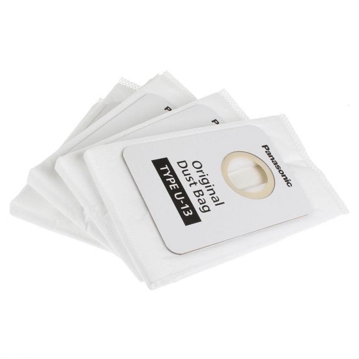 Spare and Square Vacuum Cleaner Spares Panasonic Vacuum Cleaner Paper Bag - U13 (Pack Of 4) AMC-D1EP - Buy Direct from Spare and Square