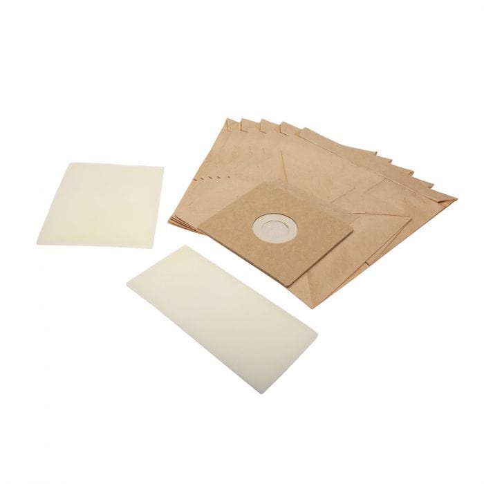 Spare and Square Vacuum Cleaner Spares Pro Action Vacuum Cleaner Paper Bag (Pack Of 5 Bags + 2 Filters) SDB322 - Buy Direct from Spare and Square