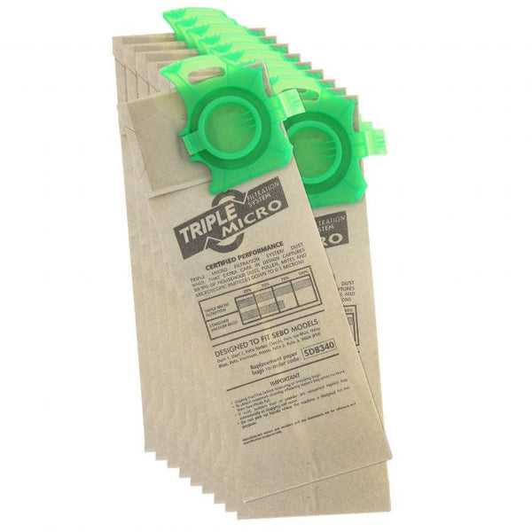 Spare and Square Vacuum Cleaner Spares Sebo Felix Dart Vacuum Cleaner Paper Bag - 7029 (Pack Of 10) SDB340 - Buy Direct from Spare and Square
