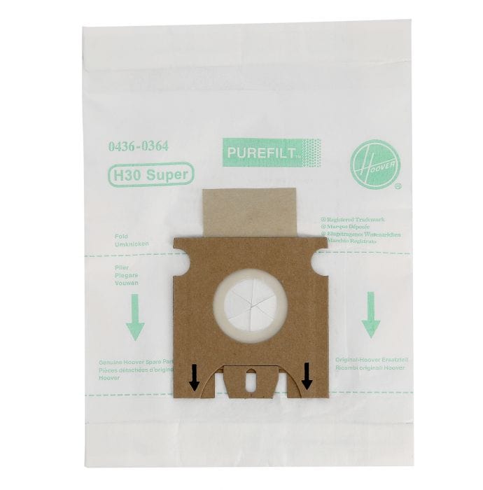 Spare and Square Vacuum Cleaner Spares Vacuum Cleaner Bag - H30 (Pack Of 5) 09178278 - Buy Direct from Spare and Square