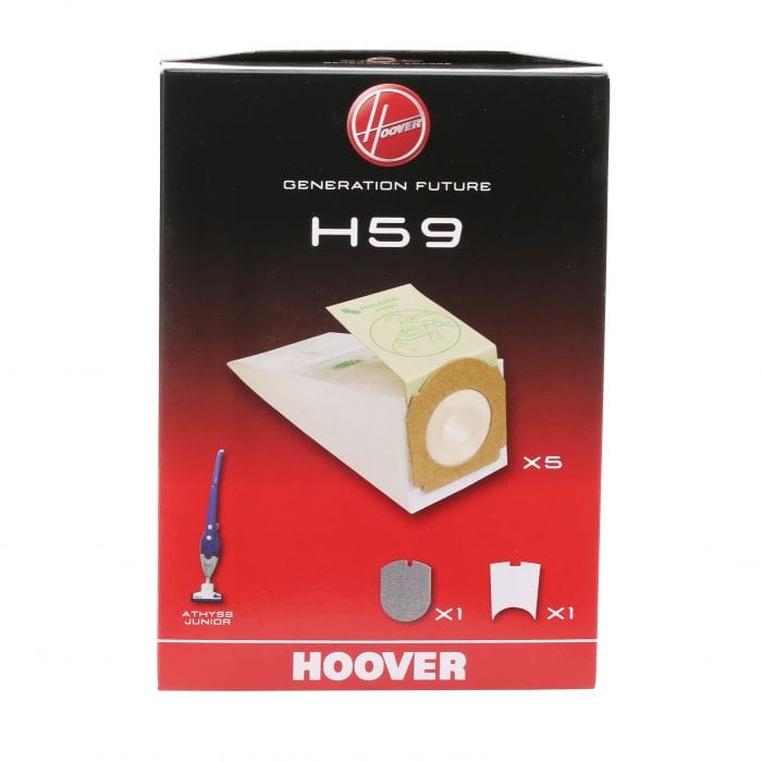 Spare and Square Vacuum Cleaner Spares Vacuum Cleaner Paper Bag - H59 (Pack Of 5 Paper Bags + 2 Filters) 35600279 - Buy Direct from Spare and Square