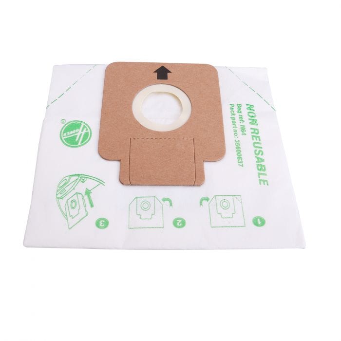 Spare and Square Vacuum Cleaner Spares Vacuum Cleaner Paper Bag - H64 (Pack Of 5) 35600637 - Buy Direct from Spare and Square