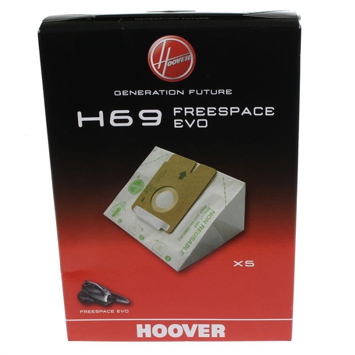 Spare and Square Vacuum Cleaner Spares Vacuum Cleaner Paper Bag - H69 (Pack Of 5) 35601053 - Buy Direct from Spare and Square