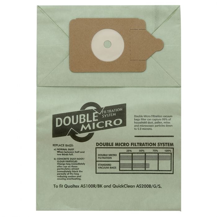 Spare and Square Vacuum Cleaner Spares Vacuum Cleaner Paper Bag (Pack Of 10) - Made To Fit Numatic Henry, Hetty, James, David, Harry, Basil Models - NVM1C SDB48POLY - Buy Direct from Spare and Square