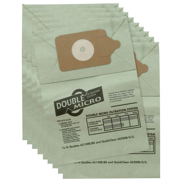 Spare and Square Vacuum Cleaner Spares Vacuum Cleaner Paper Bag (Pack Of 10) - Made To Fit Numatic Henry, Hetty, James, David, Harry, Basil Models - NVM1C SDB48POLY - Buy Direct from Spare and Square