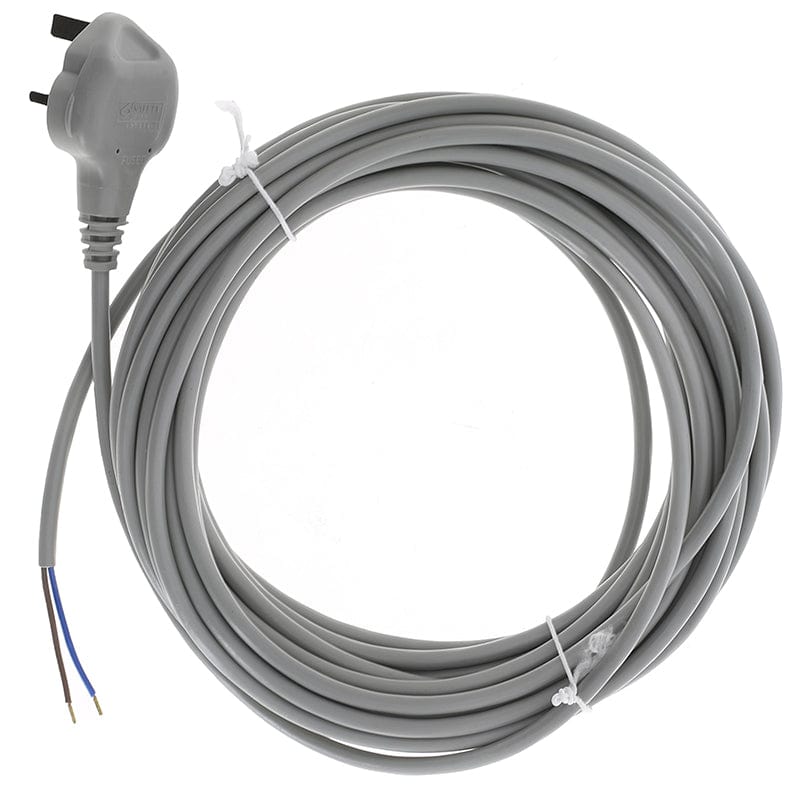 Spare and Square Vacuum Spares Grey 10m Mains Power Cable For Sebo Vacuum Cleaners - 10m FLX89 - Buy Direct from Spare and Square