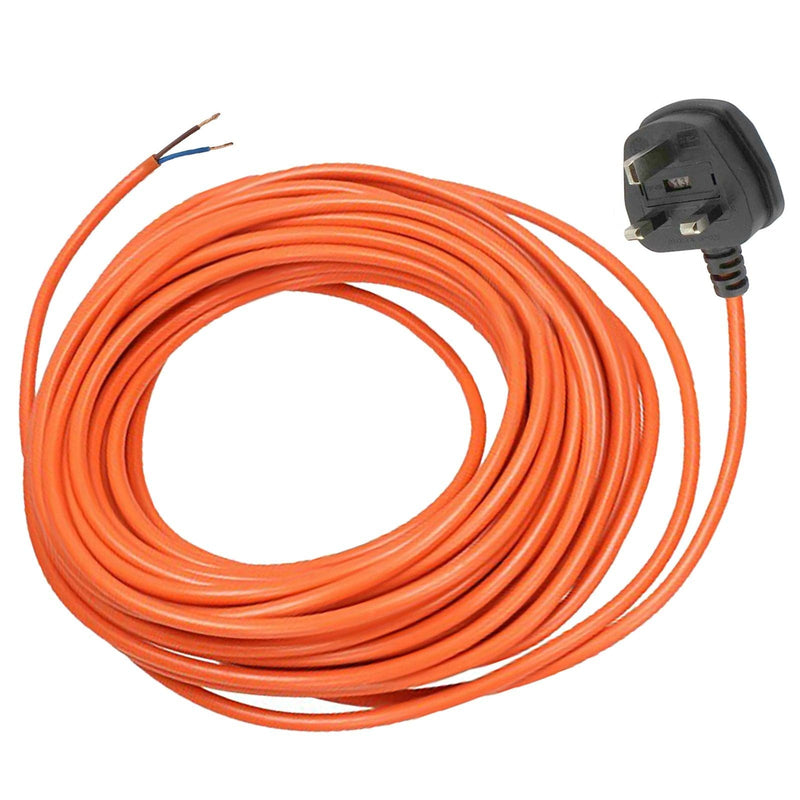 Spare and Square Vacuum Spares High Visibility Orange Mains Power Cable For Numatic Vacuum Cleaners - 12m 5030017419972 22-FL-05 - Buy Direct from Spare and Square