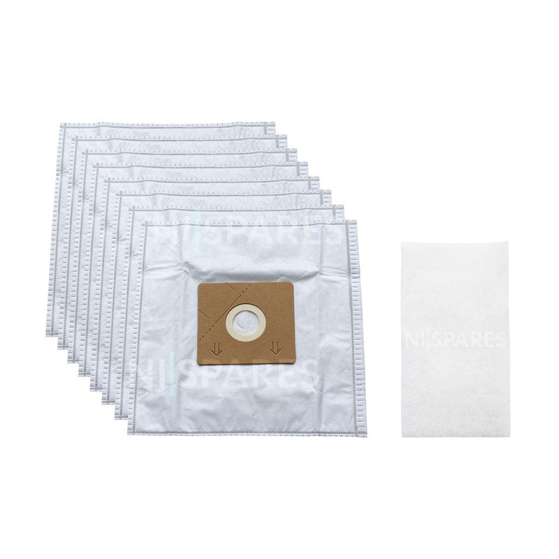 Spare and Square Vacuum Spares Nilfisk GM60 GM64 Go Series Bags - Pack of 8 46-VB-685 - Buy Direct from Spare and Square
