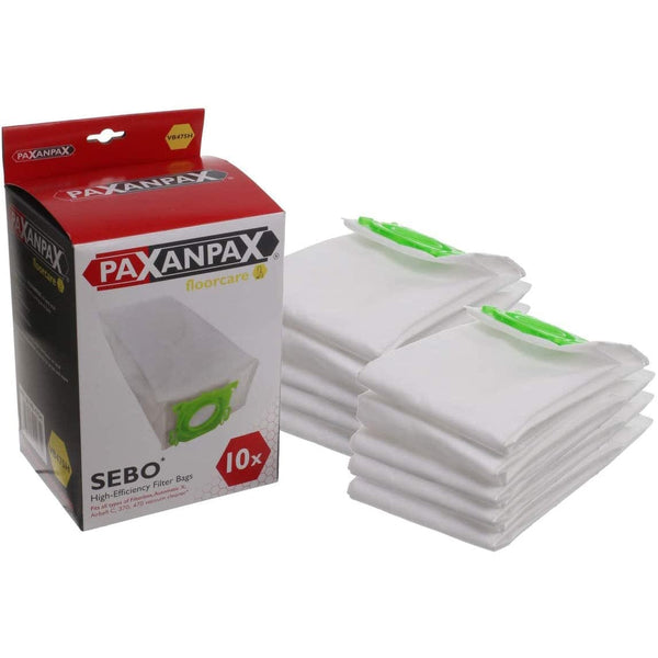 Spare and Square Vacuum Spares Sebo X1 X4 X7 Range - Microfibre Dustbags suitable for ALL X series models - Pack of 10 5053197099352 46-VB-475H - Buy Direct from Spare and Square
