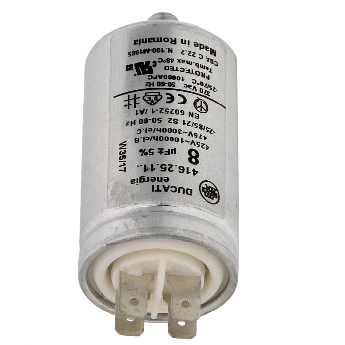 Spare and Square Washing Machine Spares Delonghi Washing Machine Capacitor - 8uf - Metal Casing CAP08M - Buy Direct from Spare and Square