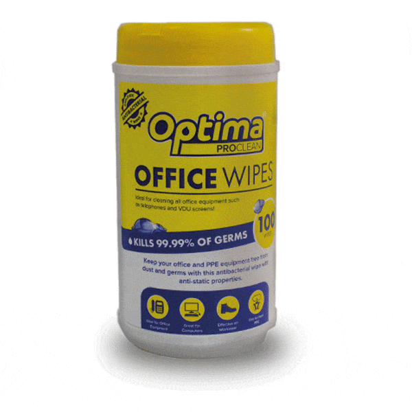 Spare and Square Wipes Optima Proclean Office Wipes - Pack of 100 Wipes RH95 - Buy Direct from Spare and Square