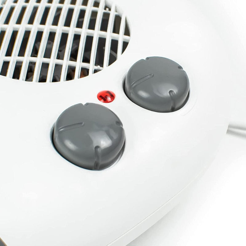 Status Heater 2000w White Flat Fan Heater - 2 Heat Settings - Adjustable Thermostat 5022822210295 FFH1P-2000W1PKB - Buy Direct from Spare and Square